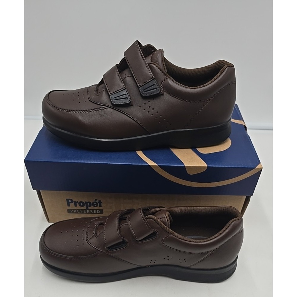 PROPET M3915 Vista Walker Strap Brown Leather Walking‎ Shoes Men's 8.5 NWT - Picture 5 of 7